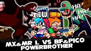 FNF | MX & MR L Vs BF & Pico | PowerDown DUET - Mario's Madness V2 | Mods/Gameplay/Cover |