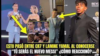 CR7 CONOCE A LAMINE YAMAL Y LE DICE "TU ERES EL NUEVO MESSI" MIRA LA REACCIÓN ESTO PASÓ HOY