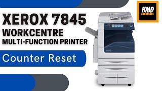 Xerox WorkCentre 7845 - Counter Reset