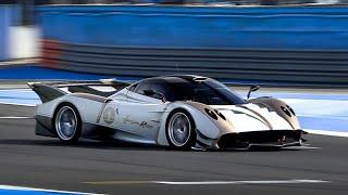 Long-Tailed Pagani Huayra R Evo testing HARD on track feat. UNMUFFLED exhaust!