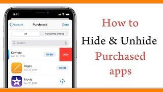 How to Hide & Unhide Purchased Apps on iPhone