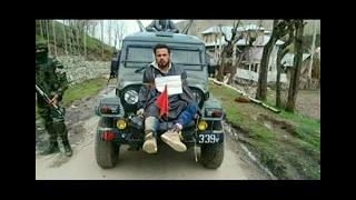 Kashmiri man tied in front of army's jeep, video goes viral