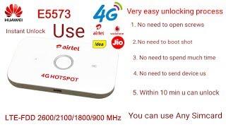 How to Unlock Airtel 4G Hotspot E5573CS-609 and use any sim of 2G_3G_4G_5G