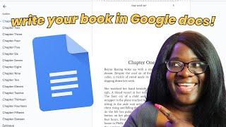 How to write a book in Google Docs - A STEP-BY-STEP GUIDE (2023)