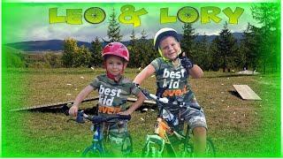 BIKE RIDE at BIKE PARK with BIKES for KIDS with Leo & Lory | I LIKE TO RIDE MY BYCICLE | BIKE SONG