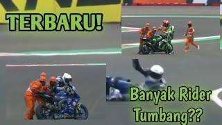 Banyak Rider kewalahan atasi SIRKUIT MANDALIKA Lombok | kompilasi Crash Wsbk & IATC