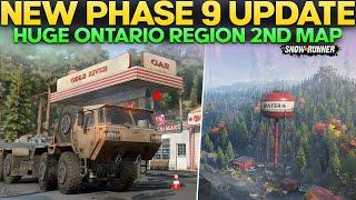 New Phase 9 Update New Region Ontario Canada Second Map in SnowRunner Everything You Need to Know