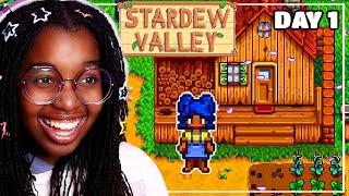 I Played STARDEW VALLEY FOR THE FIRST TIME *super cozy*