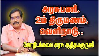 0181 -GovtJob,2nd Marriage,Abroad - அரசுபணி- 2ம் திருமணம்-வெளிநாடு#adityaguruji #jothidam