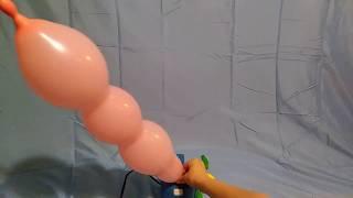 PUMP TO POP SQUIGGLY WORM BALLOONS, FLOWER SHAPED BALLOON, SPIRAL BALLOONS!