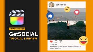 GetSOCIAL - 16 Animated Social Media Templates For Final Cut Pro [+ Motion Tracking]