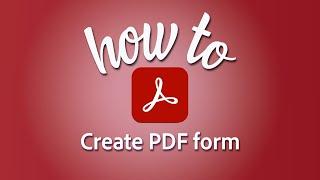 Create a PDF form with entries and dropdown menus in Adobe Acrobat
