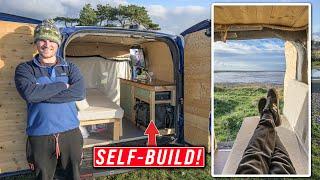 EPIC TINY VAN CONVERSION | FULL TOUR!! Fiat Doblo Vanlife Micro Campervan