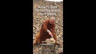 Kung Fu Monk Performing ｜Shaolin hard Qigong