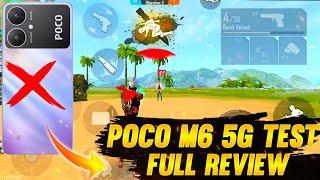 Poco M6 5G Free Fire Test || Poco M6 5G Free Fire Gameplay || Gaming Test Full Review