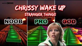 Chrissy Wake Up - Stranger Things - Noob vs Pro vs God (Fortnite Music Blocks)