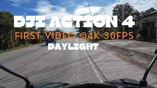 FIRST RAW VIDEO DJI ACTION 4  4K 30FPS ALL DEFAULT/AUTO DAYLIGHT