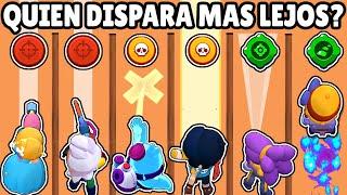 CUAL BRAWLER DISPARA MAS LEJOS? | GADGET, ULTIMATES y BASICOS | OLIMPIADAS de ALCANCE BRAWL STARS