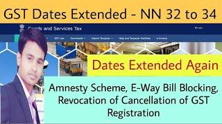 GST Dates Extended Again - Amnesty Scheme,EVC for Companies and many more