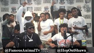 Memphis Rapper Hopout Shawn Stops by Drops Hot Freestyle on Famous Animal Tv