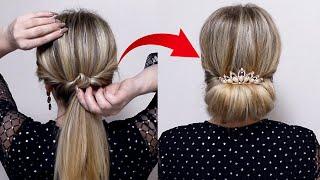 EASY DIY UPDO Wedding Prom Updo Hair Tutorial // Just do it yourself!