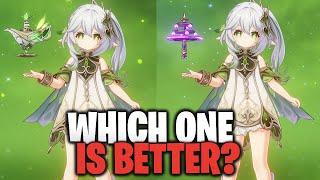 WHICH Weapon Is Better On DPS Nahida?! Thousand Floating Dreams Vs Kagura's Verity! | Genshin Impact