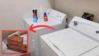 How a piece of wood can make your laundry room prettier and more organized! (Really!)