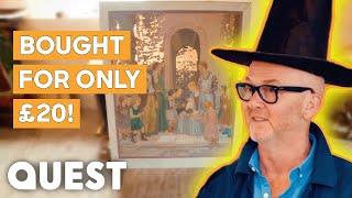 Drew Pritchard Buys A £1,200 Painting For ONLY £20 | Salvage Hunters