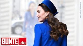 Herzogin Kate – Von Kopf bis Fuß in Königsblau: Ihr Look sprüht nur so vor Eleganz