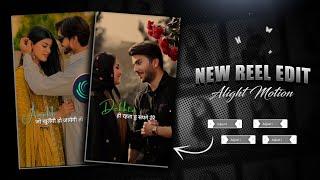 New Trending Instagram Lyrics Reels Video Editing in Alight Motion