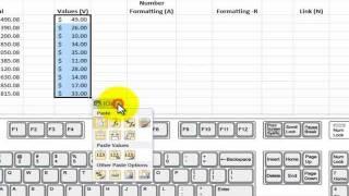 New Keyboard Shortcuts for Paste Special in Excel 2010