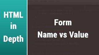 Arabic Html Lessons - Form Input Attributes Name vs Value