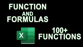 Learn Excel Functions and Formulas 100+