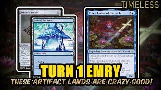 Artifact Lands Are Here In Timeless! Turn 1 Emry Too Consistent | Timeless BO3 Ranked | MTG Arena