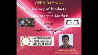 CCMB Open Days 2021: Atal Incubation Centre