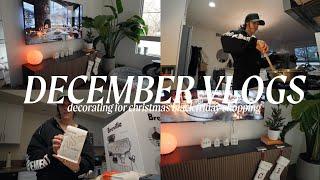 DECEMBER VLOGS: decorating for Christmas, black friday shopping & new espresso machine!