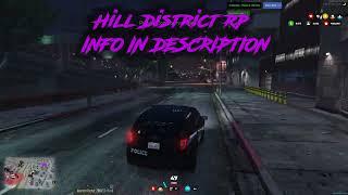 Hill District RP (FIVEM New Police Cars / NPC Backup! )