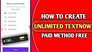 How to create textnow account in India | How to create unlimited whatsapp account 2025