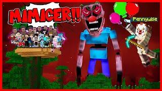 10 YOUTUBER DI SIKSA KUBUR OLEH BADUT MIMICER DAN PENNYWISE DI MINECRAFT ! SEMUA NANGIS !