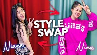 STYLE SWAP Challenge with NIANA! (She wore a dress!) | Nina Stephanie