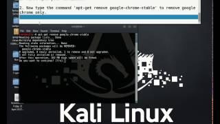 (Kali linux) How to uninstall google chrome?