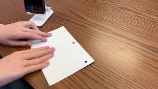 Demo - Student using Spanish braille flashcard with NaviLens code