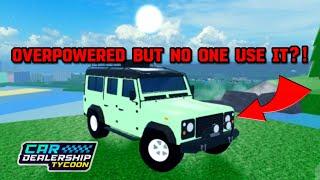 THIS CAR IS ABSOLUTELY OVERPOWERED AND NO ONE USES IT IN Car Dealership tycoon?! | Mird CDT