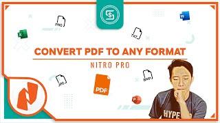 How to use Nitro Pro | Convert PDF to Word, Excel, PowerPoint, Image, etc.