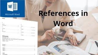 How to use References in Microsoft Word