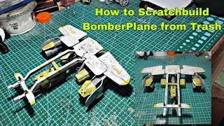 How to make Scratchbuild Bomber Plane from Trash‼️