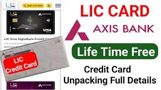 LIC Card Axis Bank Online Apply | Axis Bank LIC Credit Card | Life Time Free | No Joining fees