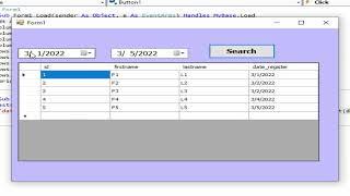 Programming VB. NET How to fIlter data between two dates in datagridview without database