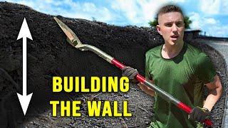 OUR DRIVEWAY GETS A MAJOR UPGRADE - BUILDING A BORDER WALL TOGETHER | Habitually Henry