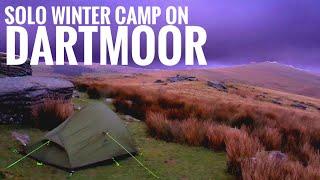 Another BAD WEATHER Winter SOLO Wild Camp - Oke Tor Dartmoor (Naturehike Cloud Up 2)